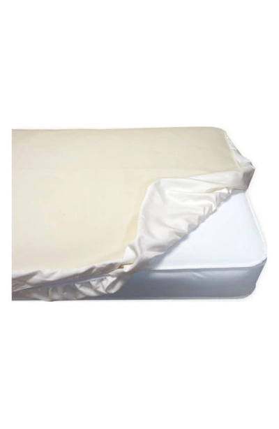 Naturepedic Organic Cotton Waterproof Fitted Crib Protector Pad In Natural