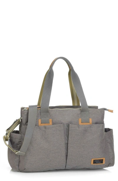 Shop Storksak Diaper Shoulder Bag In Grey