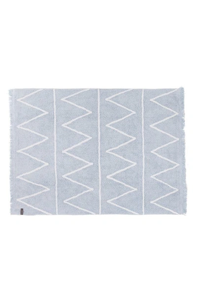 Shop Lorena Canals Hippy Rug In Hippy Soft Blue