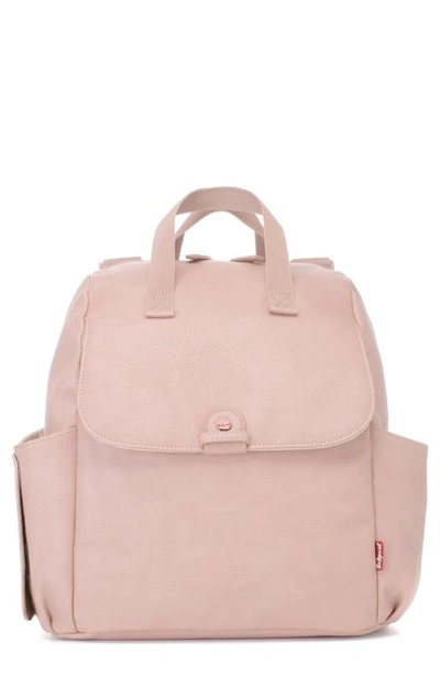 Shop Babymel Robyn Convertible Faux Leather Diaper Backpack In Blush