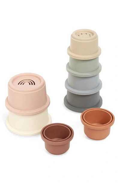 Mushie 8-piece Stacking Cups Toy In Multi