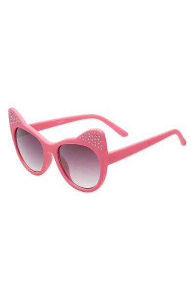 Shop Fantaseyes Infant Fantas Eyes Crystal Cat Eye Sunglasses In Pink