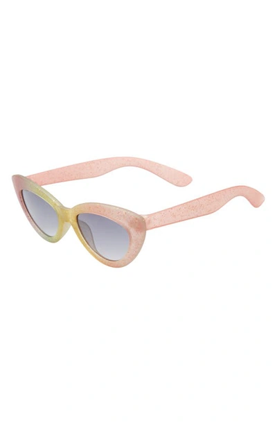 Shop Fantaseyes Fantas Eyes Glitter Ombre Cat Eye Sunglasses In Rainbow