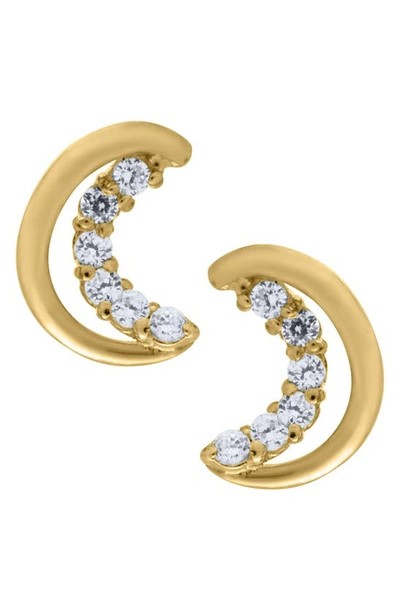 Shop Mignonette 14k Gold Half Moon Earrings