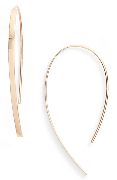 Shop Lana Jewelry Mini Flat Hooked-on Hoop Earrings In Yellow Gold