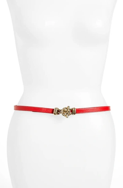 Shop Raina Fitzgerald Leather Belt In Red