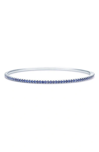 Shop Kwiat Sapphire Stacking Bracelet In White Gold