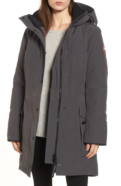 Shop Canada Goose Kinley Insulated Parka In Graphite