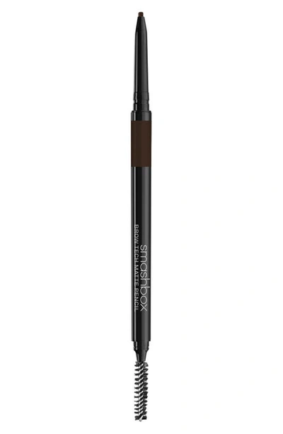 Shop Smashbox Brow Tech Matte Pencil In Dark Brown