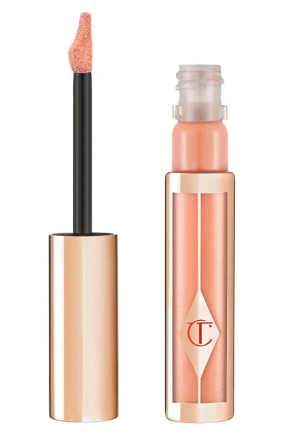 Shop Charlotte Tilbury Hollywood Lips Liquid Lipstick In Platinum Blonde/ Peachy Nude