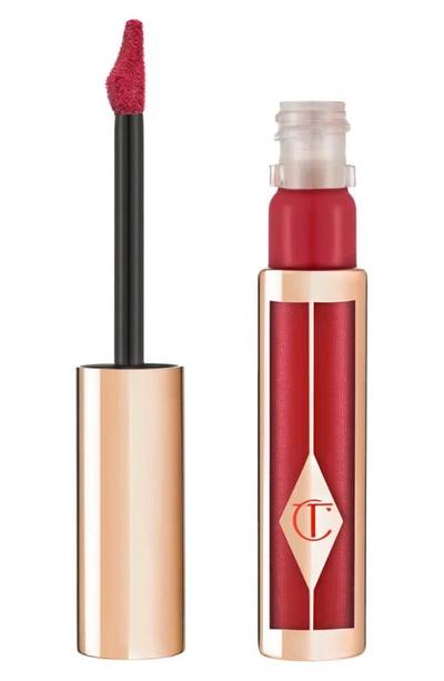 Shop Charlotte Tilbury Hollywood Lips Liquid Lipstick In Screen Siren/ Ruby Red