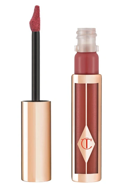 Shop Charlotte Tilbury Hollywood Lips Liquid Lipstick In Dangerous Liaison/ Rusty Rose