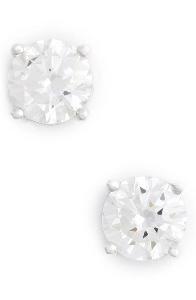 Shop Lafonn Simulated Diamond Stud Earrings In Silver/ Clear