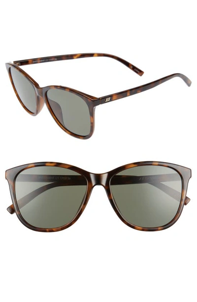 Le Specs Women's Entitlement Cat Eye Sunglasses, 58mm In Milky Tort