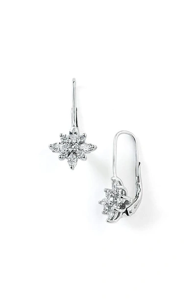 Shop Kwiat .90ct Tw Diamond Star Earrings In White Gold