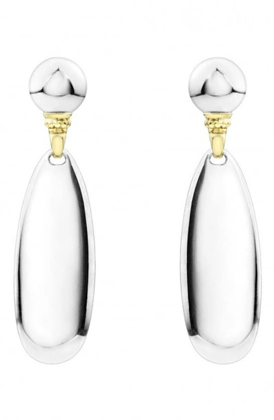 Shop Lagos Beloved Drop Earrings In Silver/ Gold