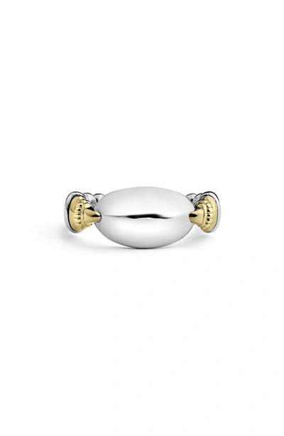 Shop Lagos Beloved Ellipse Ring In Silver