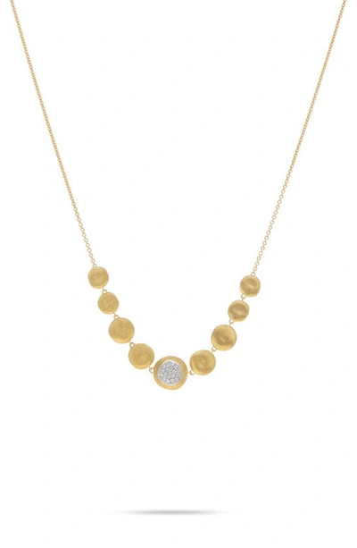 Shop Marco Bicego Jaipur 18k Gold & Diamond Necklace In Yellow Gold