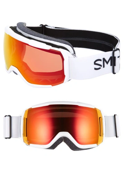 Shop Smith Grom 185mm Snow Goggles In White
