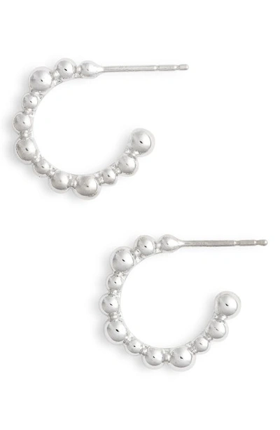 Shop Anzie Bubbling Brook Hoop Earrings In Silver