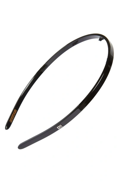 Shop Alexandre De Paris Thin Headband In Black