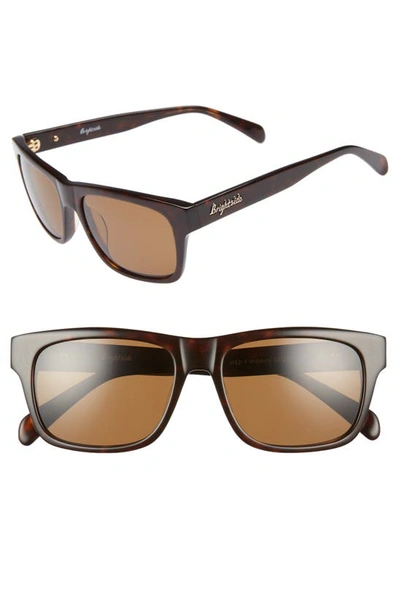 Shop Brightside Wilshire 55mm Square Sunglasses In Tortoise/ Brown