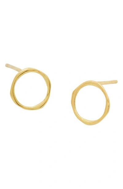 Shop Gorjana Quinn Delicate Stud Earrings In Gold