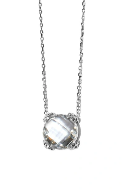 Shop Anzie Dew Drop Cluster Topaz Pendant Necklace In White Topaz