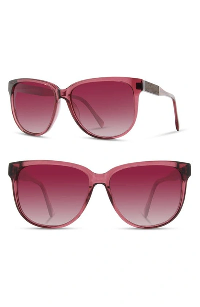 Shop Shwood 'mckenzie' 57mm Retro Sunglasses In Blossom/ Ebony/ Brown