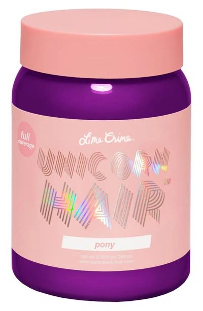 Shop Lime Crime Unicorn Hair Full Coverage Semi-permanent Hair Color In Pony