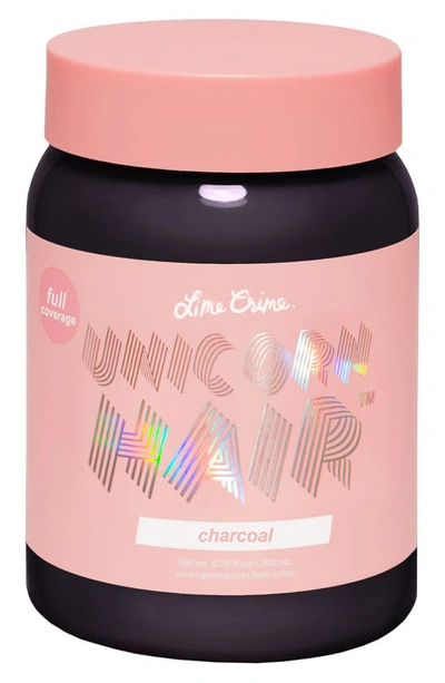 Shop Lime Crime Unicorn Hair Full Coverage Semi-permanent Hair Color In Charcoal