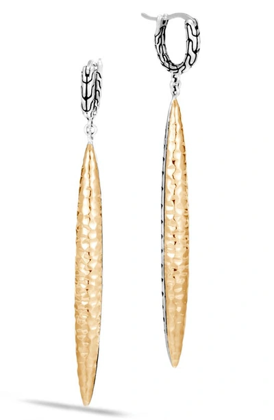 Shop John Hardy Classic Chain Drop Earrings In Silver/ Gold