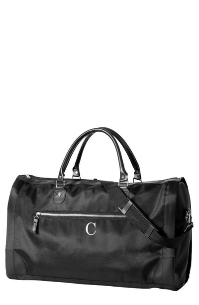 Shop Cathy's Concepts Cathys Concepts Monogram Duffle/garment Bag In Black C