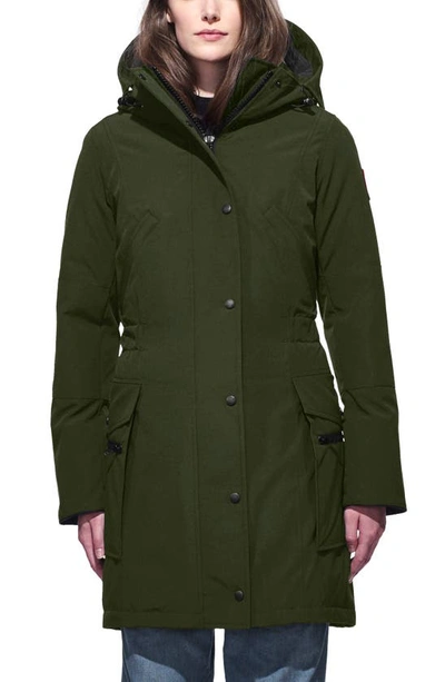 Shop Canada Goose Kinley Insulated Parka In Military Green