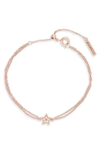 Shop Olivia Burton Celestial Star Chain Bracelet In Rose Gold