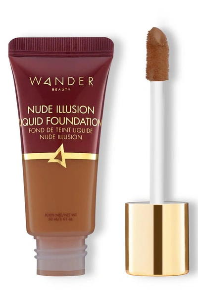 Shop Wander Beauty Nude Illusion Liquid Foundation In Deep