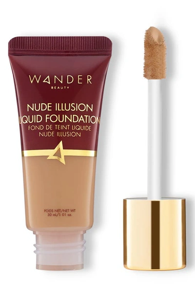 Shop Wander Beauty Nude Illusion Liquid Foundation In Golden Medium