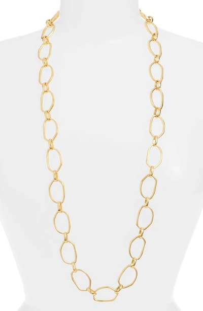 Shop Karine Sultan Long Chain Necklace In Gold