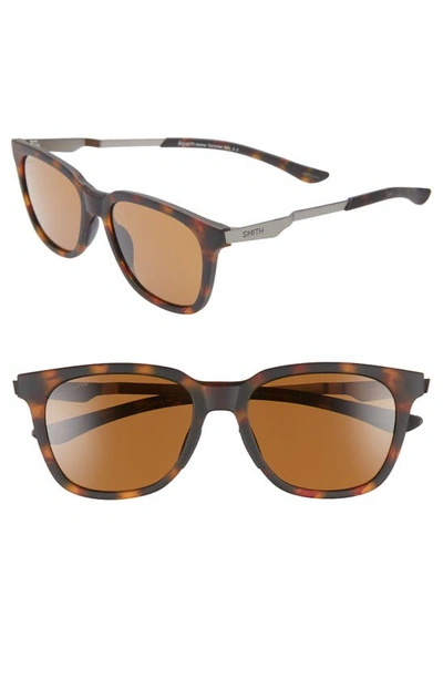 Shop Smith Roam 53mm Chromapop™ Polarized Sunglasses In Matte Tortoise/ Brown