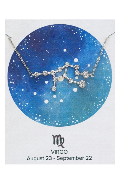 Shop Sterling Forever Constellation Necklace In Silver - Virgo