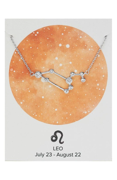Shop Sterling Forever Constellation Necklace In Silver - Leo