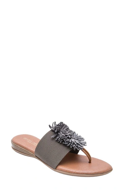 Shop Andre Assous Novalee Sandal In Taupe Fabric