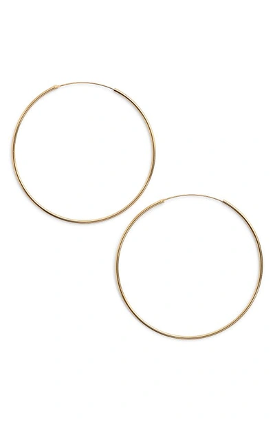 Shop Argento Vivo Extra Large Endless Hoop Earrings In Gold