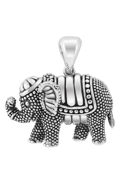 Shop Lagos Rare Wonders Long Talisman Necklace In Silver/ Elephant