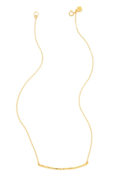 Shop Gorjana Taner Bar Small Necklace In Gold