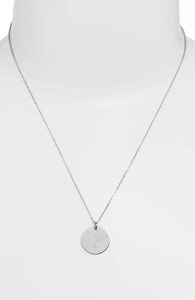 Shop Nashelle Sterling Silver Initial Disc Necklace