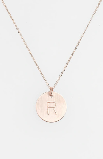 Shop Nashelle 14k-gold Fill Initial Disc Necklace In 14k Gold Fill R