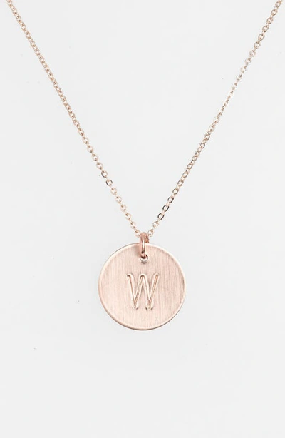 Shop Nashelle 14k-gold Fill Initial Disc Necklace In 14k Gold Fill W