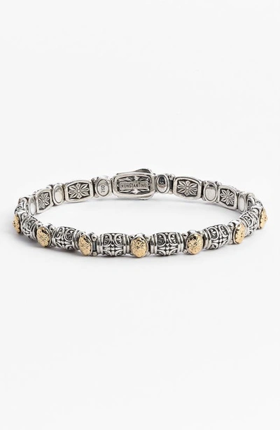 Shop Konstantino 'hermione' Line Bracelet In Silver/ Gold