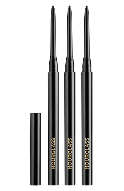 Shop Hourglass 1.5mm Mechanical Gel Eyeliner Trio In Obsidian